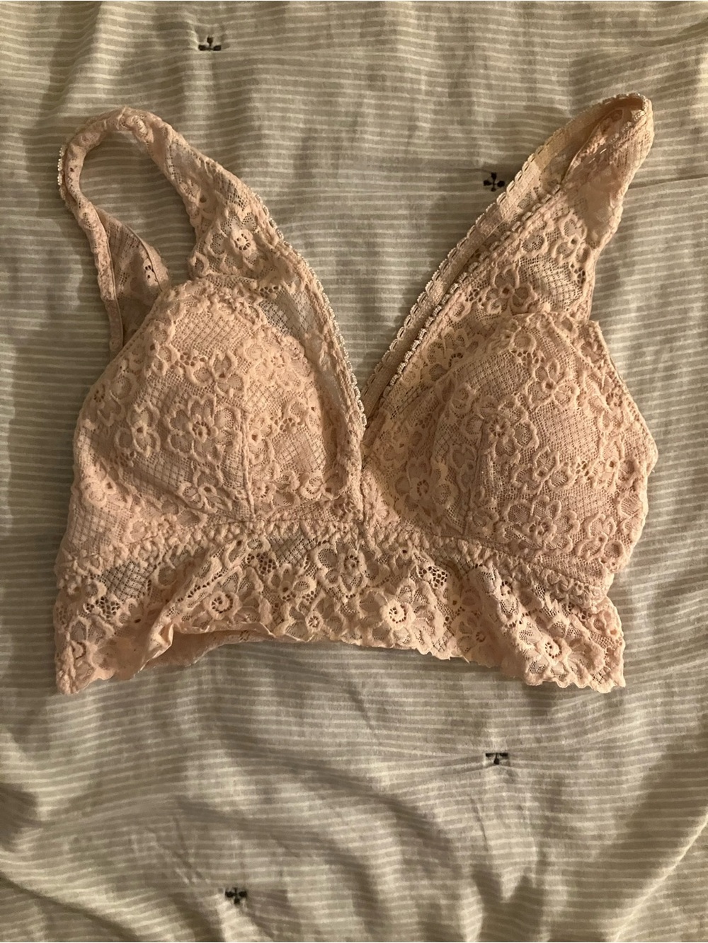 Cute Coquette Pink Lace Bralette